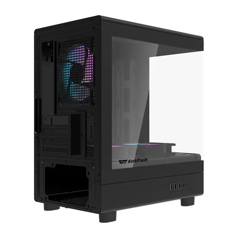 Computer case DarkFlash DB330M Black v2 with three preinstalled fans