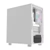 Darkflash computer case DB330M White v2 with three preinstalled fans, micro-ATX/mATX support