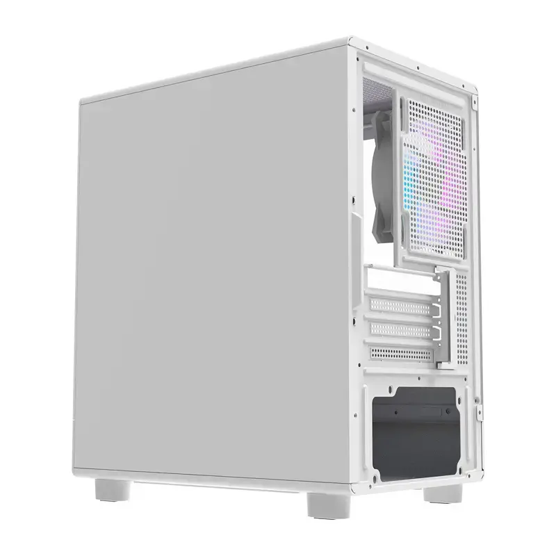 Darkflash computer case DB330M White v2 with three preinstalled fans, micro-ATX/mATX support