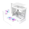 Darkflash computer case DB330M White v2 with three preinstalled fans, micro-ATX/mATX support
