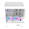 Darkflash computer case DB330M White v2 with three preinstalled fans, micro-ATX/mATX support