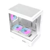 Darkflash computer case DB330M White v2 with three preinstalled fans, micro-ATX/mATX support
