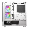 Computer case DarkFlash DS950V with built-in display, white, includes 6 fans
