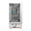Computer case DarkFlash DS950V with built-in display, white, includes 6 fans