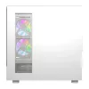 Computer case DarkFlash DS950V with built-in display, white, includes 6 fans