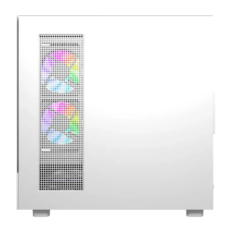 Computer case DarkFlash DS950V with built-in display, white, includes 6 fans