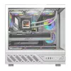 Computer case DarkFlash DS950V with built-in display, white, includes 6 fans