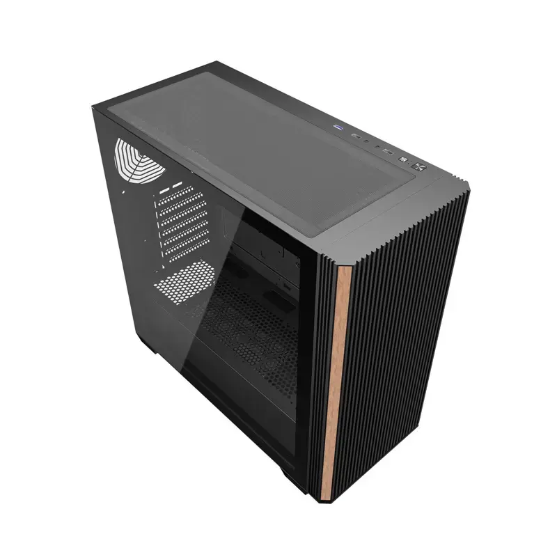 ATX computer case Darkflash DS900WS — mid-tower, no fans, black