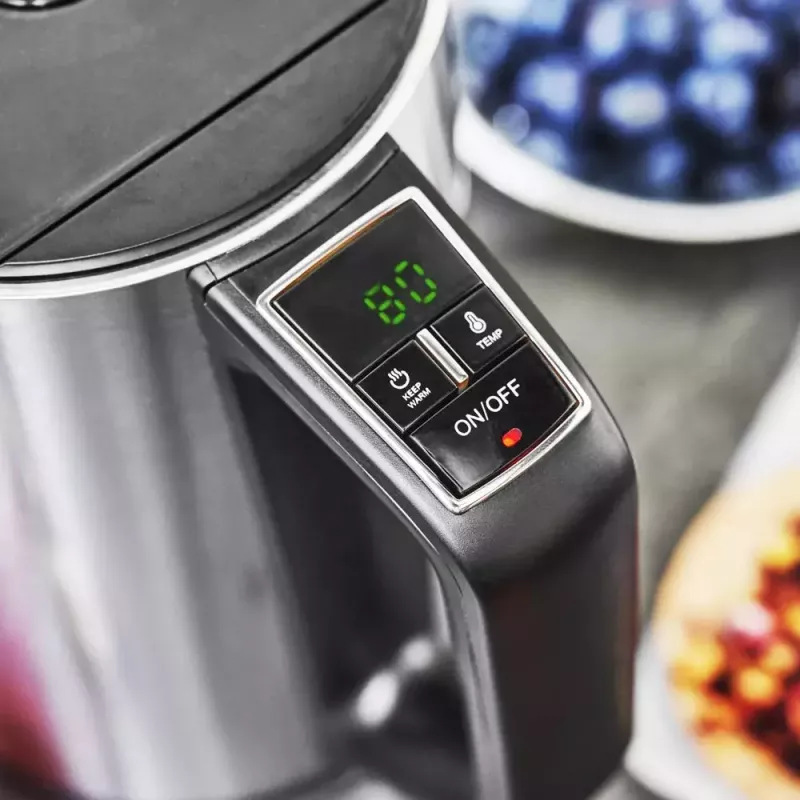 Electric kettle GASTROBACK Design Cool Touch 1.5 L 2200 W, Stainless steel/Black
