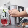 Electric kettle GASTROBACK Design Cool Touch 1.5 L 2200 W, Stainless steel/Black