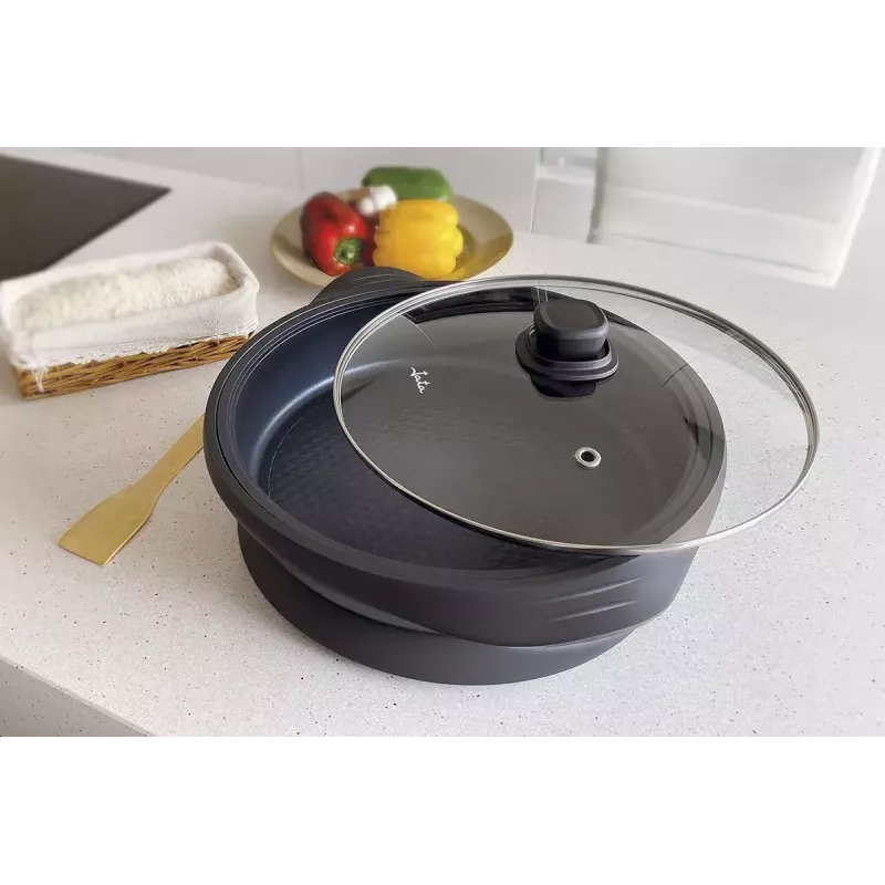 Electric paella pan Jata PE640 — round, 34 cm inner diameter, honeycomb nonstick, 1600 W, 230 V
