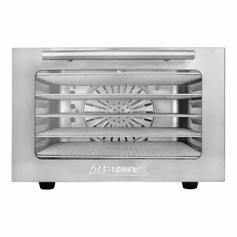 Food dryer GASTROBACK Mini Professional 400 W, stainless steel, timer up to 24 h, 282×347×206 mm