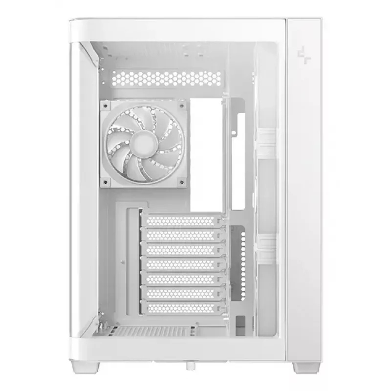 PC Tower Case DeepCool CG530U 4F White — rear PSU, supports 3x120mm side + 1x120mm rear fans, 120/140mm fan mounts, 2.5 inch & 3.5 inch HDD