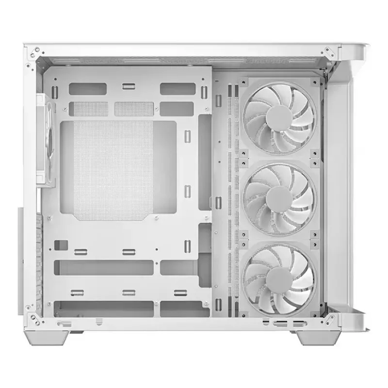 PC Tower Case DeepCool CG530U 4F White — rear PSU, supports 3x120mm side + 1x120mm rear fans, 120/140mm fan mounts, 2.5 inch & 3.5 inch HDD