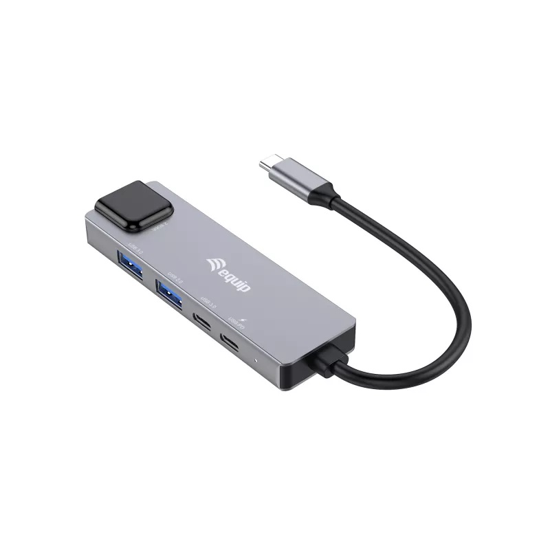 Equip 5 in 1 Multifunctional Adapter, 2.5GbE, USB-A x 2, USB-C x 1, USB-C , 100W USB PD
