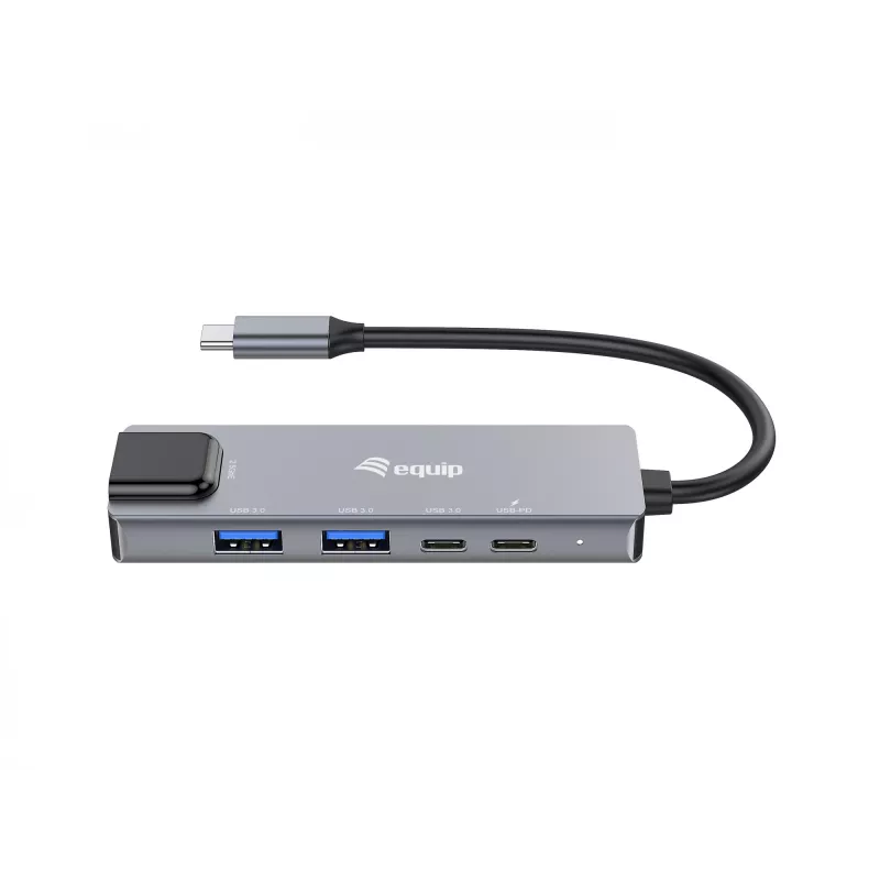 Equip 5 in 1 Multifunctional Adapter, 2.5GbE, USB-A x 2, USB-C x 1, USB-C , 100W USB PD