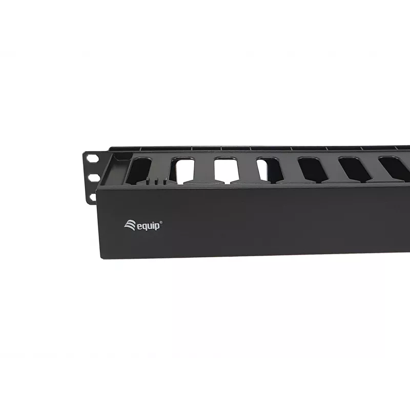 Equip 19 inch Rack Mount Cable Management Panel, Black