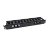 Equip 19 inch Rack Mount Cable Management Panel, Black