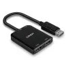 Lindy DisplayPort to 2 Port HDMI MST Hub, DisplayPort, 2 x HDMI, Male, Female, Straight, Straight