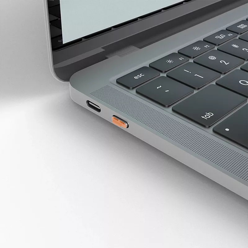 Lindy USB Type C Port Blockers (Without Key) - Pack of 10, Orange