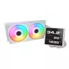 All-in-one CPU liquid cooler Cougar Poseidon Vistek Pro 240, ARGB, 120 mm fans, white