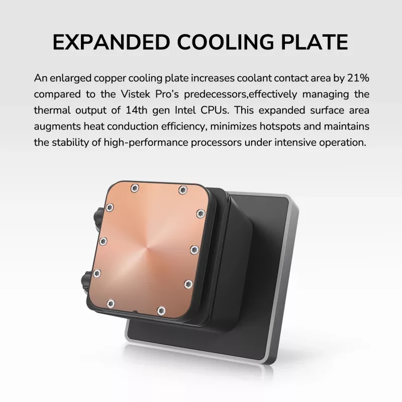 All-in-one CPU liquid cooler Cougar Poseidon Vistek Pro 240, ARGB, 120 mm fans, white