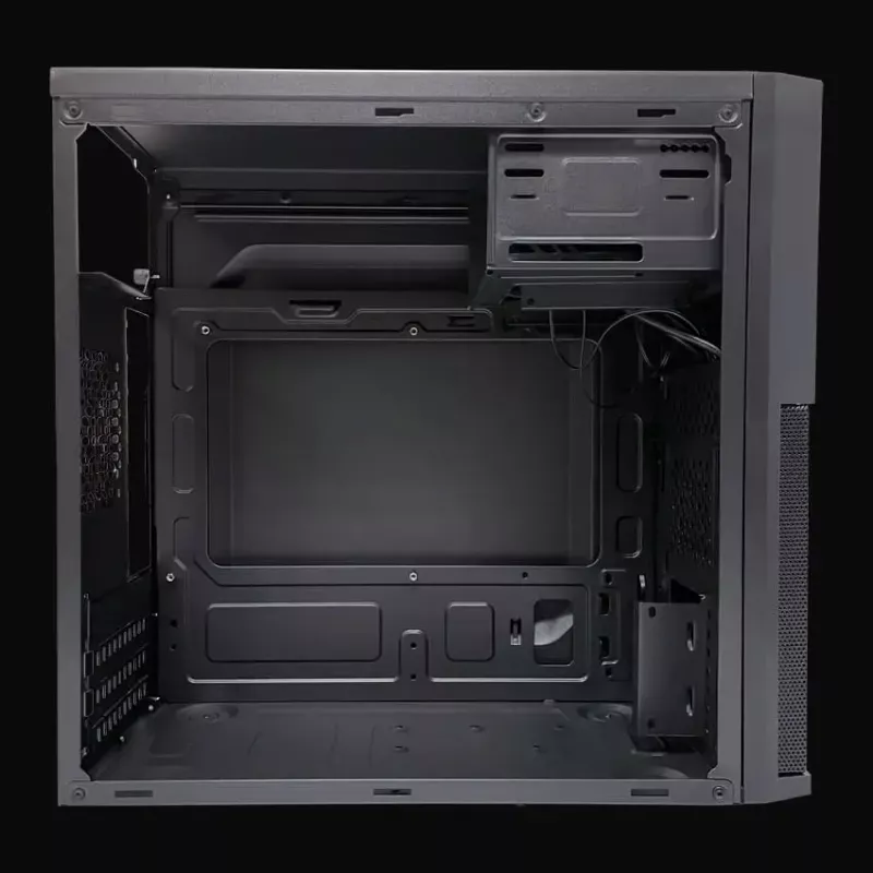 PC Micro Tower case LC-Power 2004MB-V3, Micro-ATX/Mini-ITX, black, top PSU, supports 2×3.5 inch + 2×2.5 inch, USB 3.2 Gen1