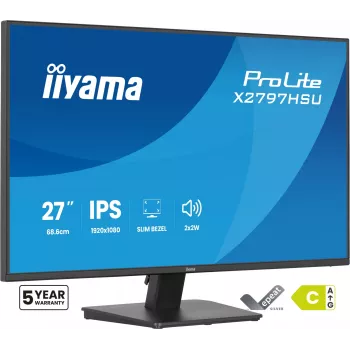 Computer monitor IIYAMA ProLite X2797HSU-B1 27 inch (68.6 cm) Full HD 1920×1080 LED matt 4 ms USB 3.2 Gen 1 speakers VESA black
