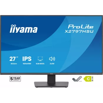 Computer monitor IIYAMA ProLite X2797HSU-B1 27 inch (68.6 cm) Full HD 1920×1080 LED matt 4 ms USB 3.2 Gen 1 speakers VESA black