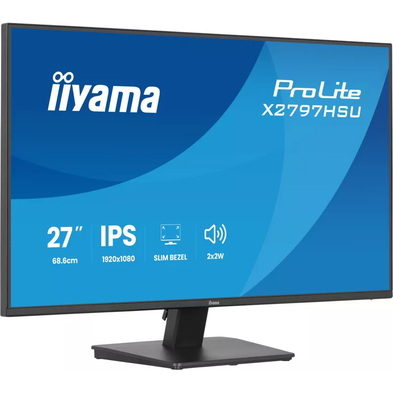 Computer monitor IIYAMA ProLite X2797HSU-B1 27 inch (68.6 cm) Full HD 1920×1080 LED matt 4 ms USB 3.2 Gen 1 speakers VESA black
