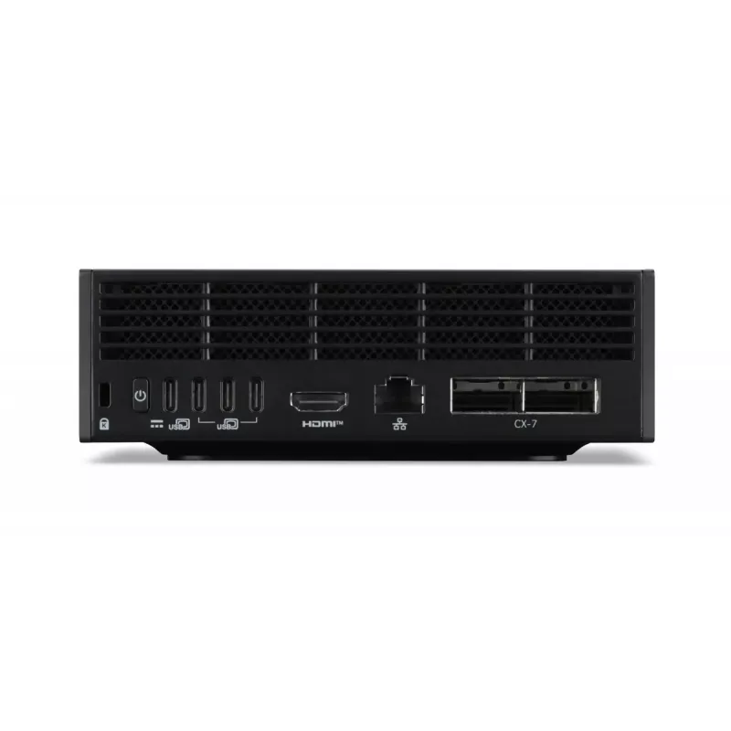 Mini PC Workstation Acer Veriton VGN100 GB10, 128 GB LPDDR5x, 4 TB SSD, NVIDIA Blackwell, DGX OS, Black/Grey