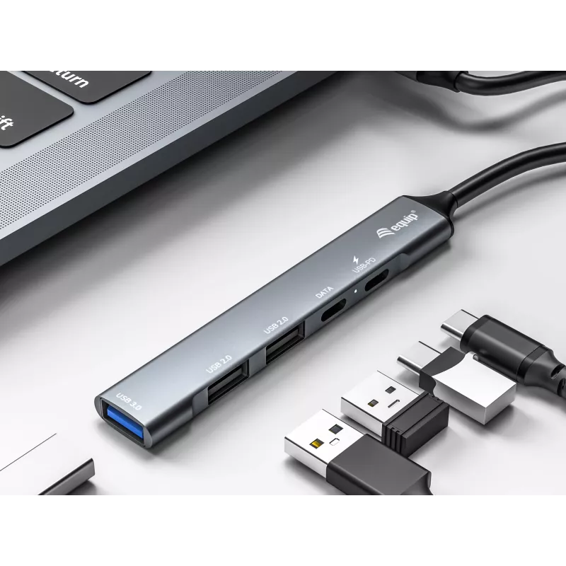 Equip 5-Port USB 3.0/2.0 Hub with USB-C PD