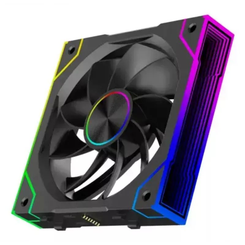 XILENCE XPF360R.ARGB 120 mm PC case fan 3-pack, hydraulic bearing, 1.9 mmH2O, 7–13.2 V, black