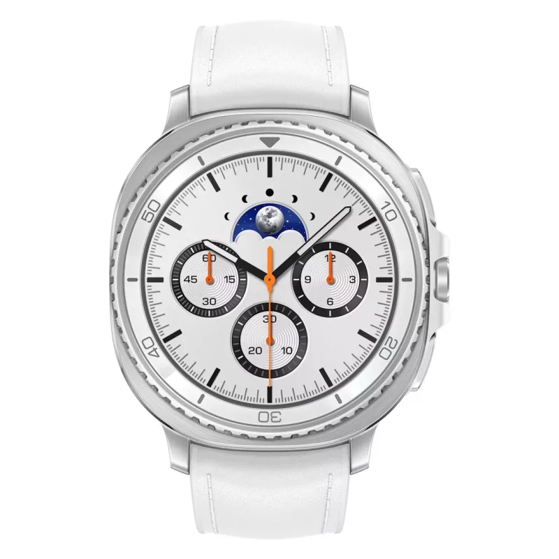 Samsung Galaxy Watch8 Classic 3.3 cm (1.3 inch) AMOLED 46 mm Digital 438 x 438 pixels Touchscreen Silver Wi-Fi GPS (satellite)