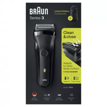 Braun Series 3 301s Foil shaver Trimmer Black