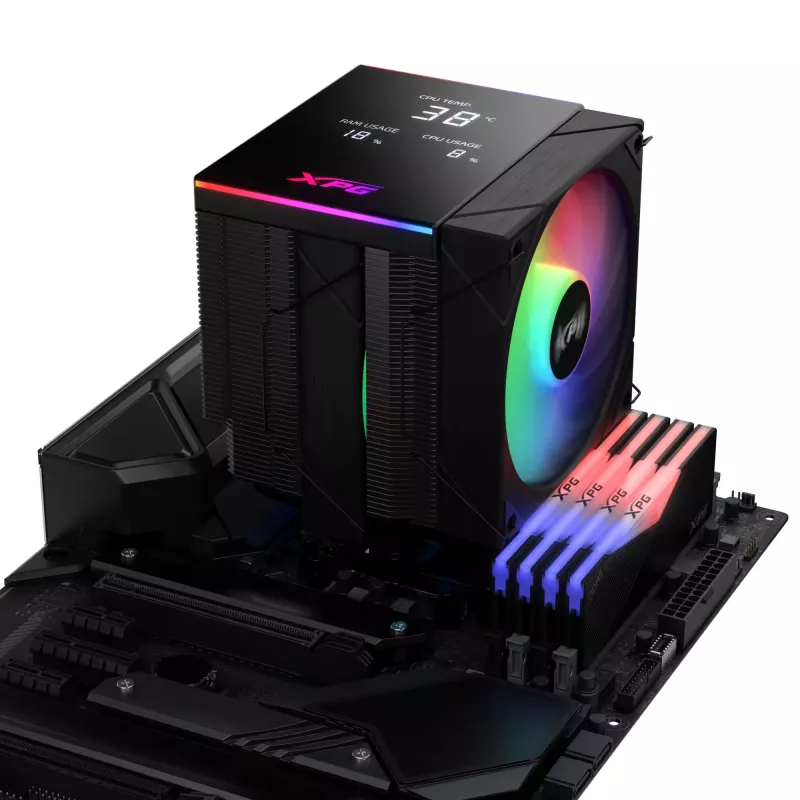 XPG MAESTRO PLUS 62DA CPU Air Cooler, Air cooler, 12 cm, Black