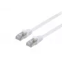 Equip Cat.6A U/FTP Flat Patch Cable, 0.5m, White