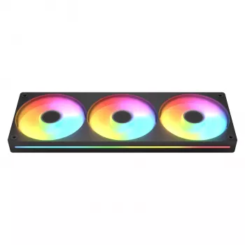 Fan Cougar Unity360-FB Single-Frame 360 ARGB PWM Forward, 120mm×3, 700–2500 RPM, FDB, 5.4 mmH2O, Black