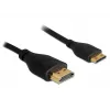 HDMI Cable Ethernet A -> mini C St/St 1.00m slim DELOCK 83132
