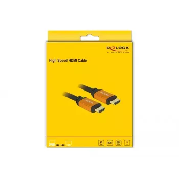 HDMI Cable DeLOCK 86987 3m HDMI Type A Standard Black Yellow
