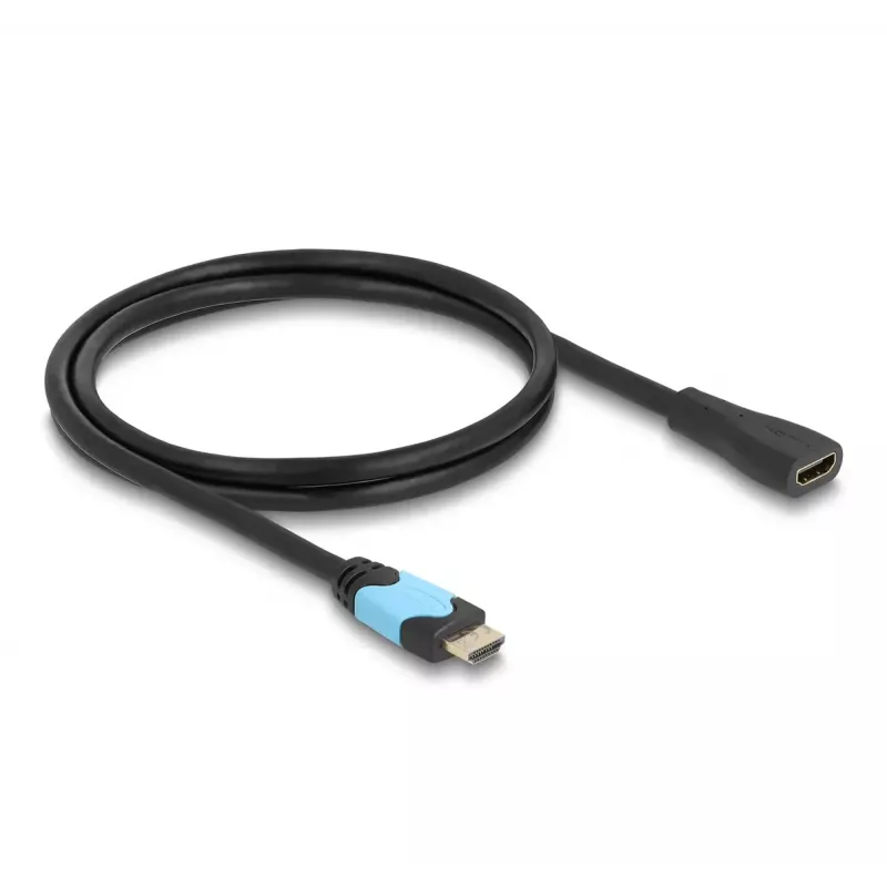DeLOCK High Speed HDMI extension cable 48 Gbps 8K 60 Hz 1 m