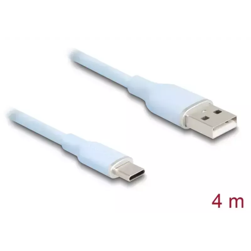 DeLOCK USB cable USB 2.0 4 m USB A USB C Blue 81224