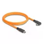 DeLOCK USB Cable USB Type-C male to USB Type-C male 90° angled 1 m orange