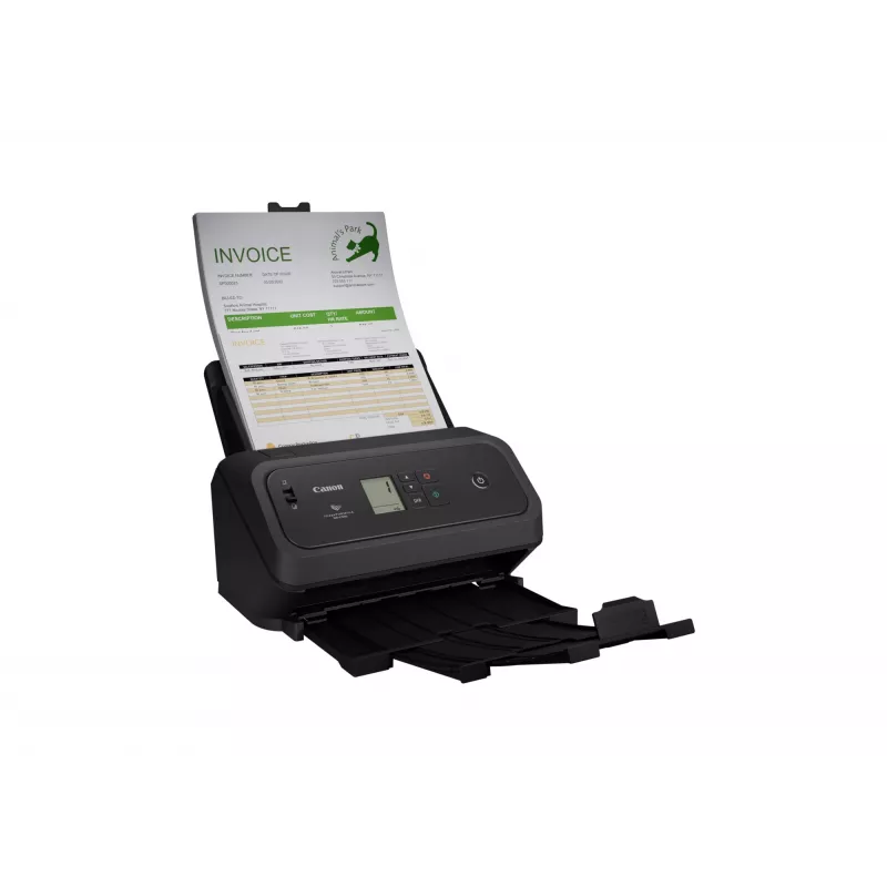 ADF document scanner Canon DRC340 — A4, 600 x 600 DPI, duplex, USB-powered, built-in display, 3.2 kg
