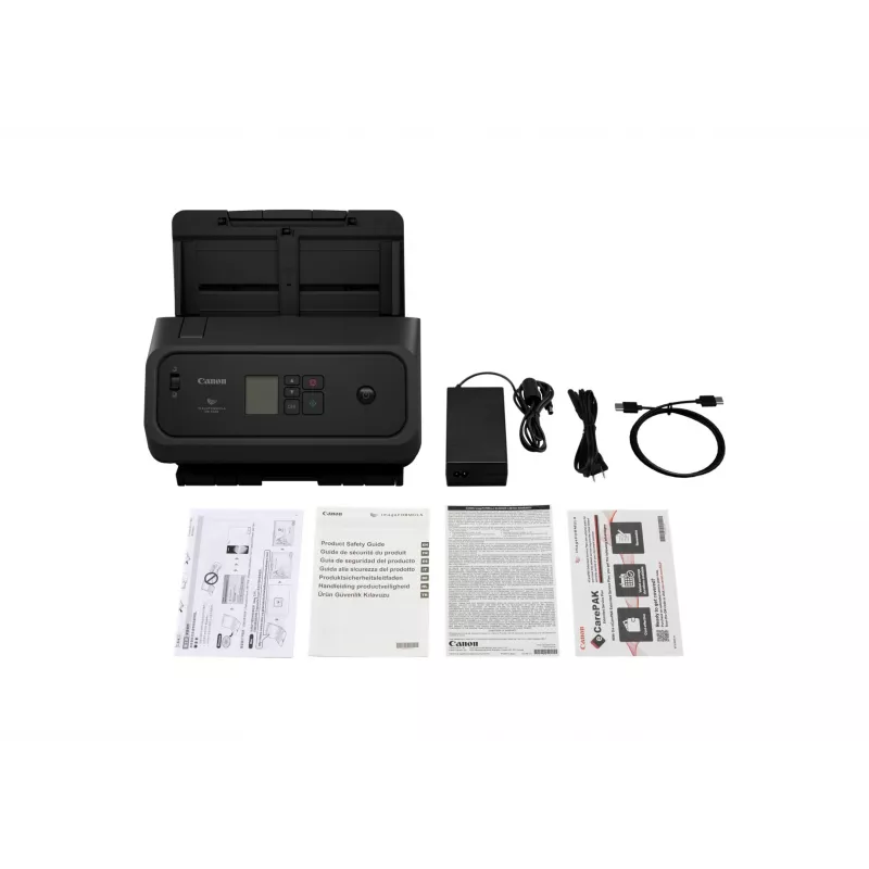 ADF document scanner Canon DRC340 — A4, 600 x 600 DPI, duplex, USB-powered, built-in display, 3.2 kg
