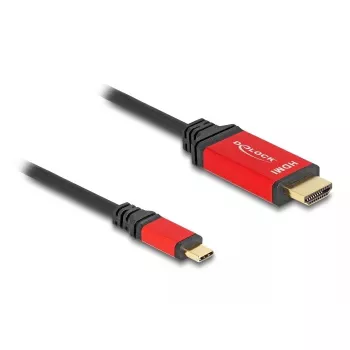 DeLOCK USB Type-C to HDMI Cable 8K 60Hz HDR 3m Red