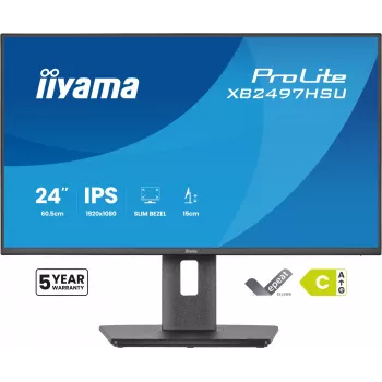 iiyama ProLite XB2497HSU-B1 computer monitor 60.5 cm (23.8 inch) 1920 x 1080 pixels Full HD LED Black