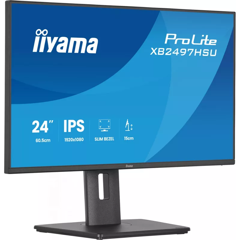 iiyama ProLite XB2497HSU-B1 computer monitor 60.5 cm (23.8 inch) 1920 x 1080 pixels Full HD LED Black