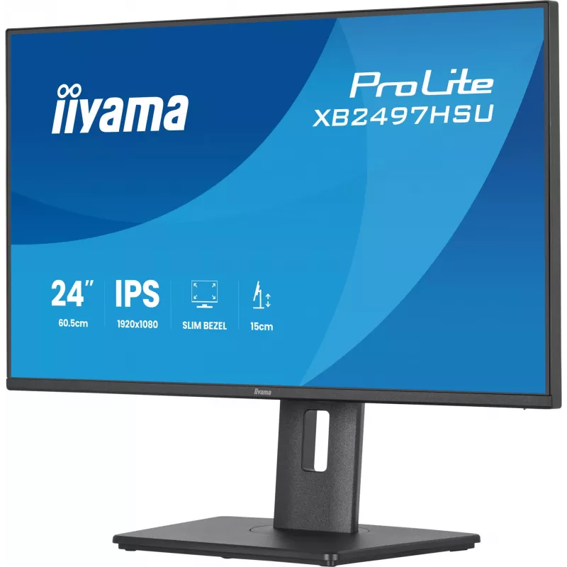 iiyama ProLite XB2497HSU-B1 computer monitor 60.5 cm (23.8 inch) 1920 x 1080 pixels Full HD LED Black