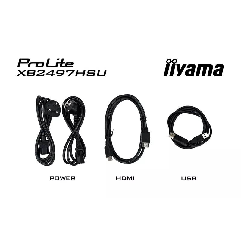 iiyama ProLite XB2497HSU-B1 computer monitor 60.5 cm (23.8 inch) 1920 x 1080 pixels Full HD LED Black